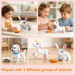 Build a Dreamy Trio: 3-in-1 Unicorn, Bunny & Puppy Micro Brick Set