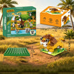 Build Your Own Safari: 12 Mini Animal Brick Models for Desk & Shelf