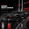 Armored 1:8 Concept Supercar — Matte Black