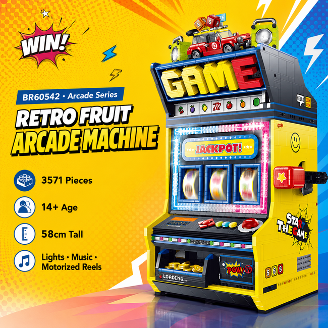 Retro Fruit Arcade Machine Building Kit