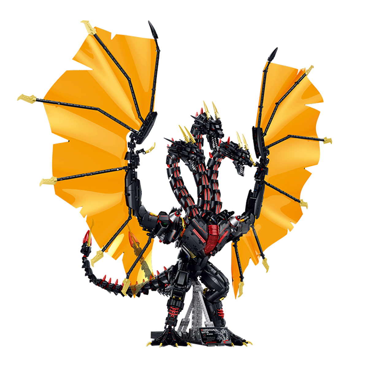 Three-Headed Mechanical Dragon Building Set