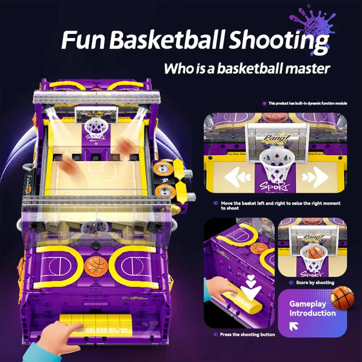 Desktop Basketball Arcade Building Blocks