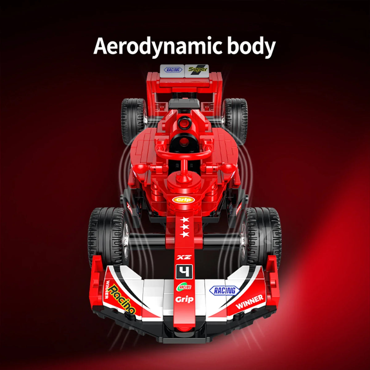 Formula Racing Car Building Set — Classic Red