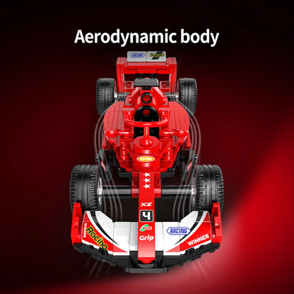 Formula Racing Car Building Set — Classic Red