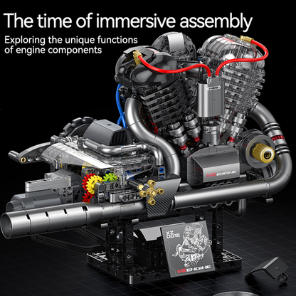 Cover Head V-Twin Engine Building Blocks
