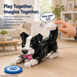 Border Collie Brick Model – Poseable Dog with Wagging Tail Building Set