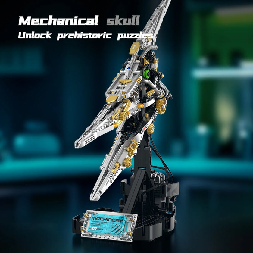 Motorized Pterosaur Skull Building Kit