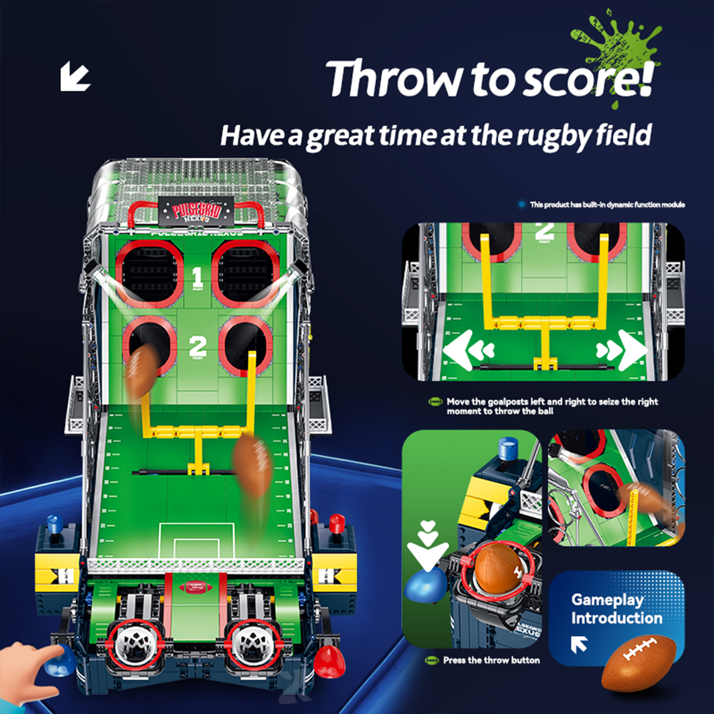 Tabletop American Football Building Blocks