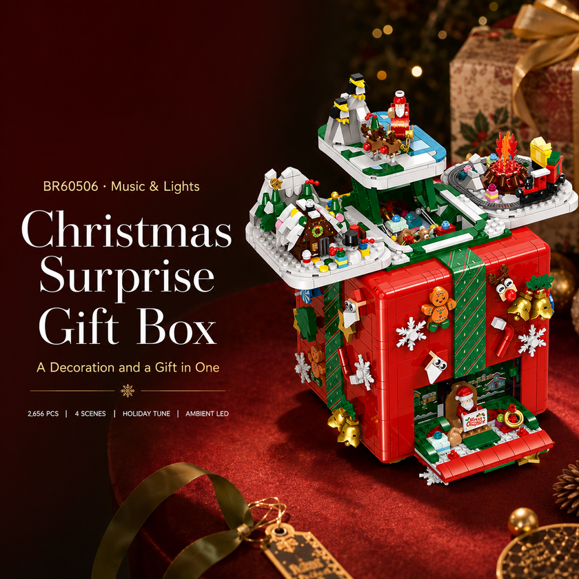 Christmas Surprise Gift Box Building Set