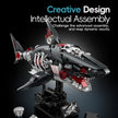 Cyberpunk Mechanical Shark Building Blocks