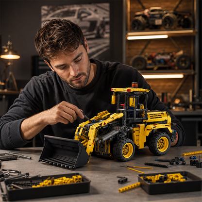 6-in-1 RC Wheel Loader Building Set