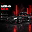 1:8 Widebody Modified Wagon Building Set — Matte Black