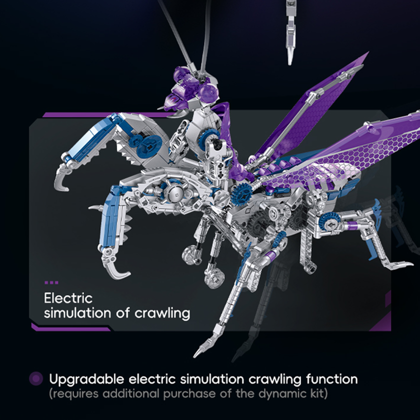 Cyberpunk Bionic Mantis Building Blocks