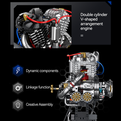 Cover Head V-Twin Engine Building Blocks