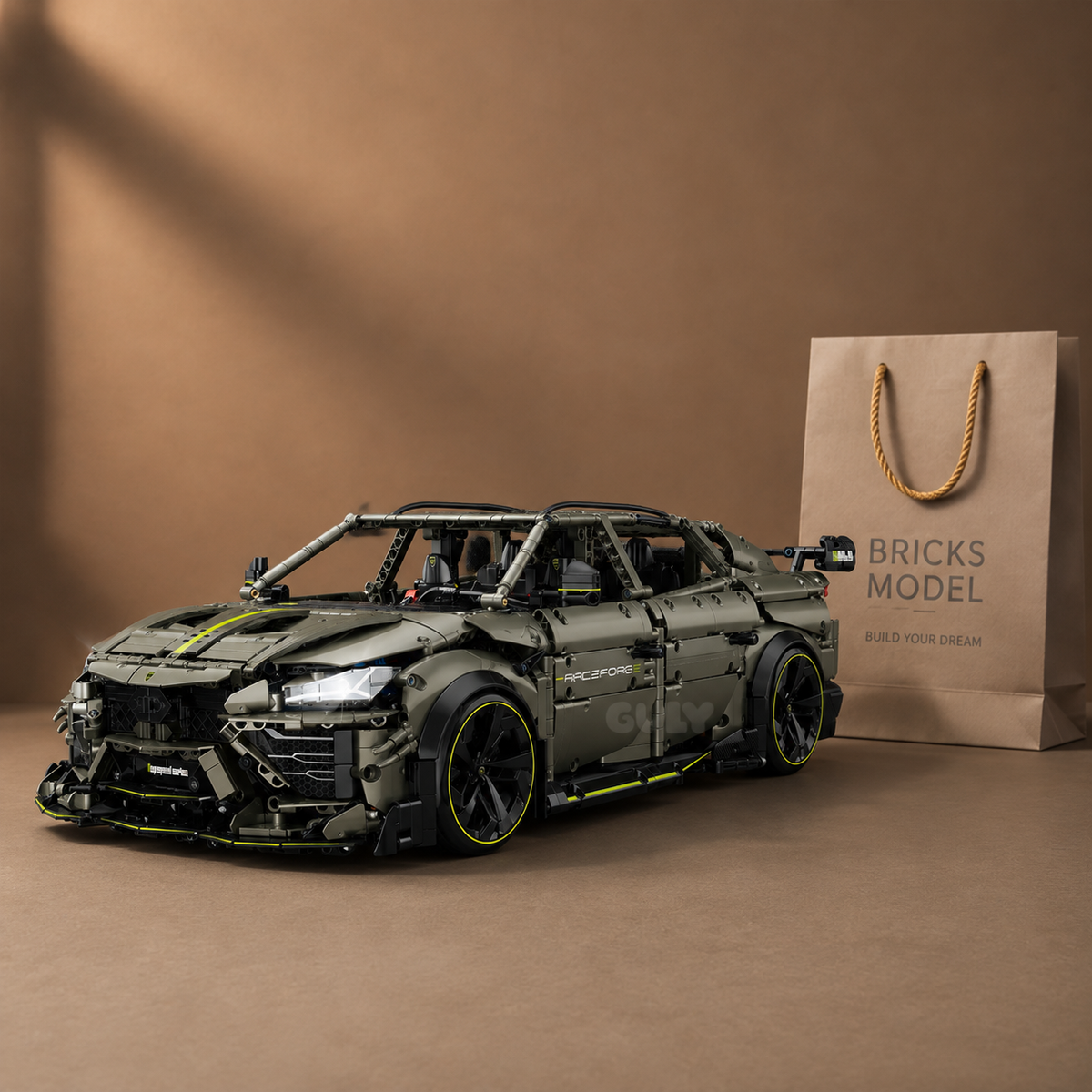 1:8 Drift Stunt SUV Building Set — Armour Grey