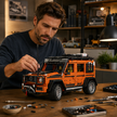 1:8 Off-Road Explorer SUV Building Set — Metallic Orange