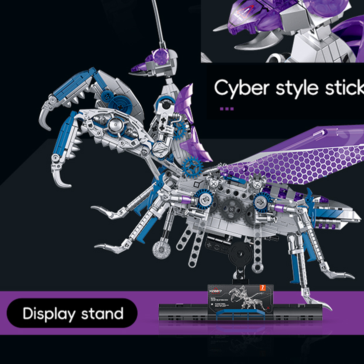 Cyberpunk Bionic Mantis Building Blocks