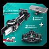 Formula Racing Car Building Set — Black/Teal