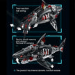 Cyberpunk Mechanical Shark Building Blocks