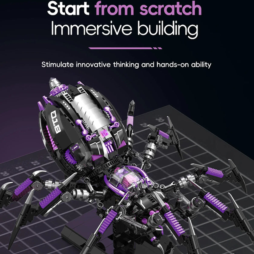 Cyberpunk Mechanical Spider Building Blocks