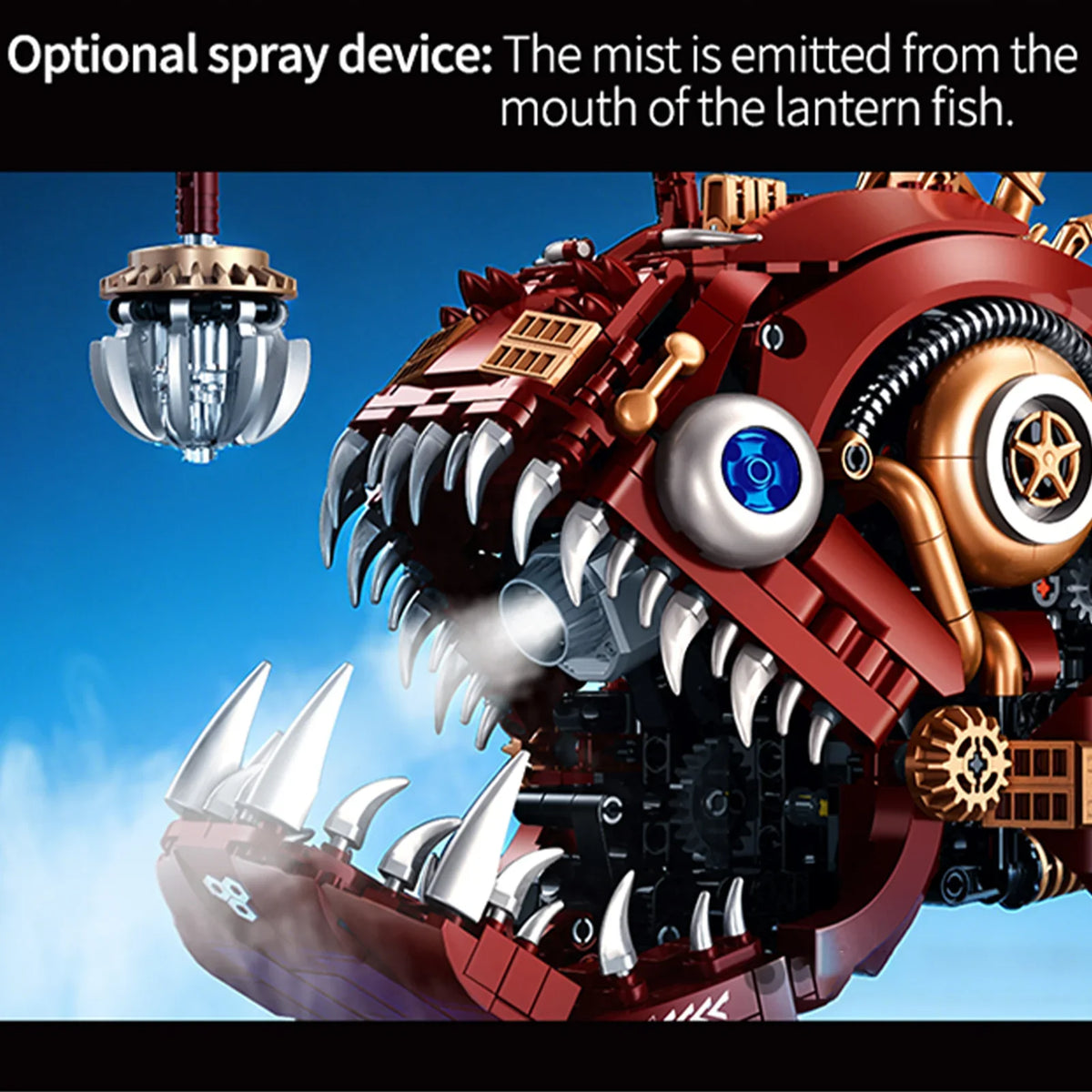 Steam Punk Mechanical Lantern Fish Building Blocks