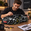 1:8 Track Supercar Building Set — Meteorite Black