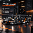 1:8 Track Combat Supercar Building Set — Tungsten Grey