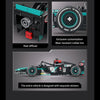 Formula Racing Car Building Set — Black/Teal