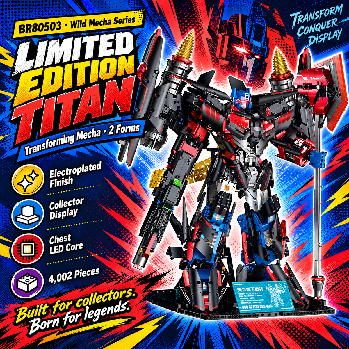 Sky-Flame Transforming War Mecha