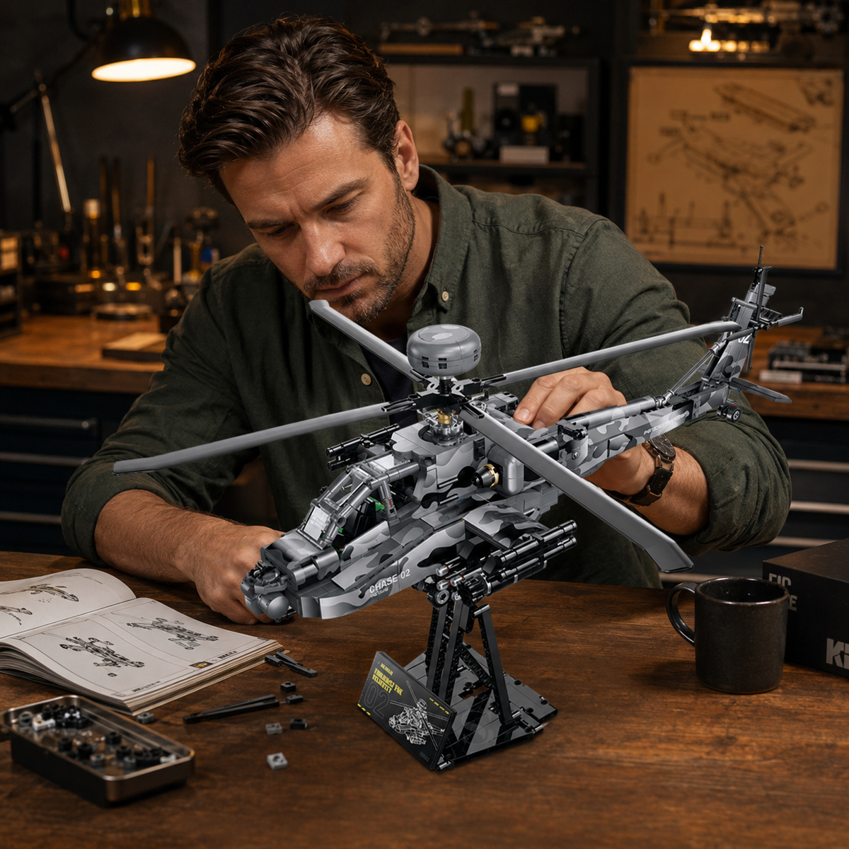 Attack Helicopter Building Kit