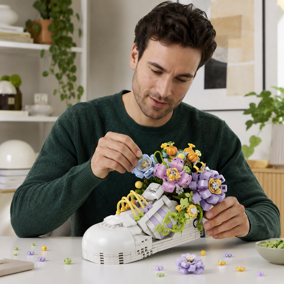 Pastel Floral Sneaker Bouquet Building Kit
