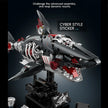 Cyberpunk Mechanical Shark Building Blocks