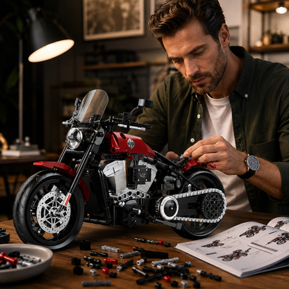 1:8 Touring Cruiser Motorcycle Building Kit