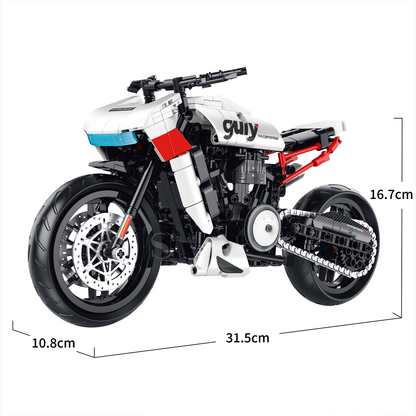 1:8 Adventure-Tourer Motorcycle Building Kit