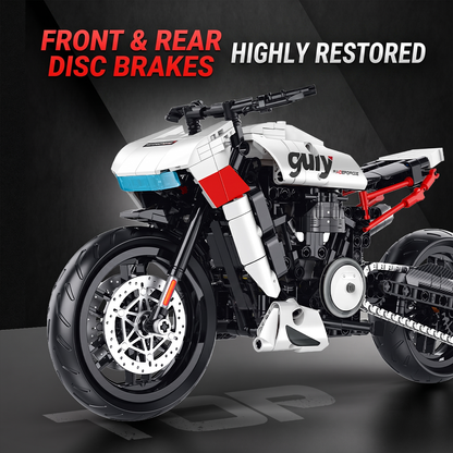 1:8 Adventure-Tourer Motorcycle Building Kit