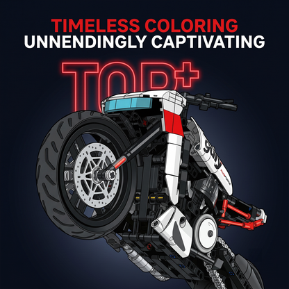 1:8 Adventure-Tourer Motorcycle Building Kit