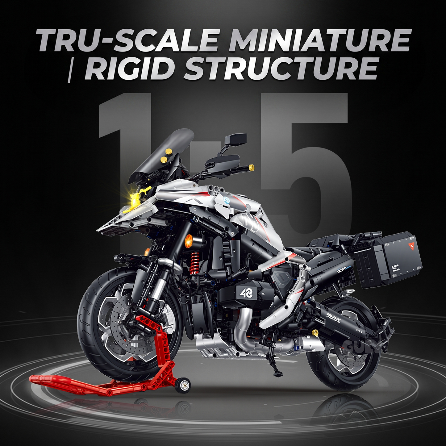 1:5 Adventure Touring Motorcycle Building Kit