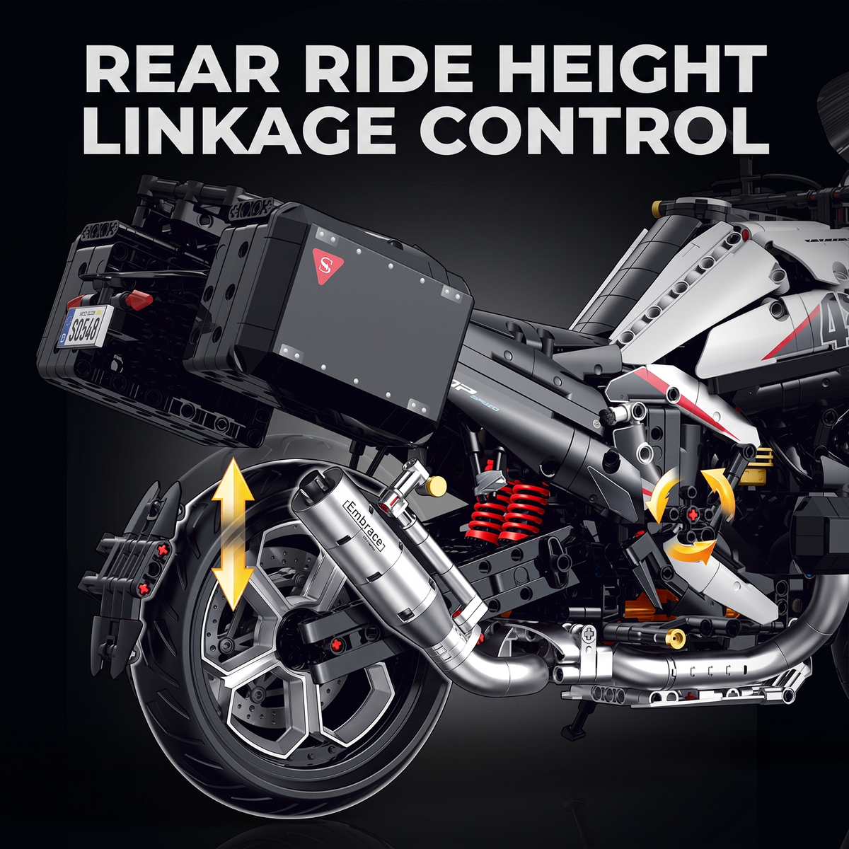 1:5 Adventure Touring Motorcycle Building Kit