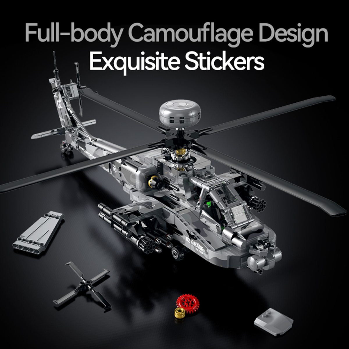 Attack Helicopter Building Kit