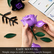 Gothic Rose Bouquet Building Set – A Dark Floral Centerpiece That Never Wilts