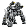 3,816-piece heavy gorilla mecha with silver electroplated bricks, glowing chest LED, rotatable shoulder cannons, detachable blades and full articulation. Collectible gift for adults 14+.