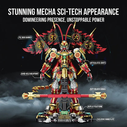 Cyberpunk Monkey King Mecha Building Set
