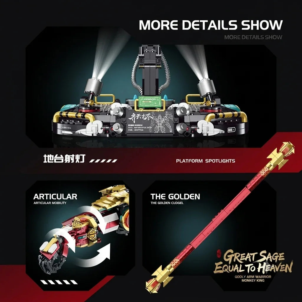 Cyberpunk Monkey King Mecha Building Set