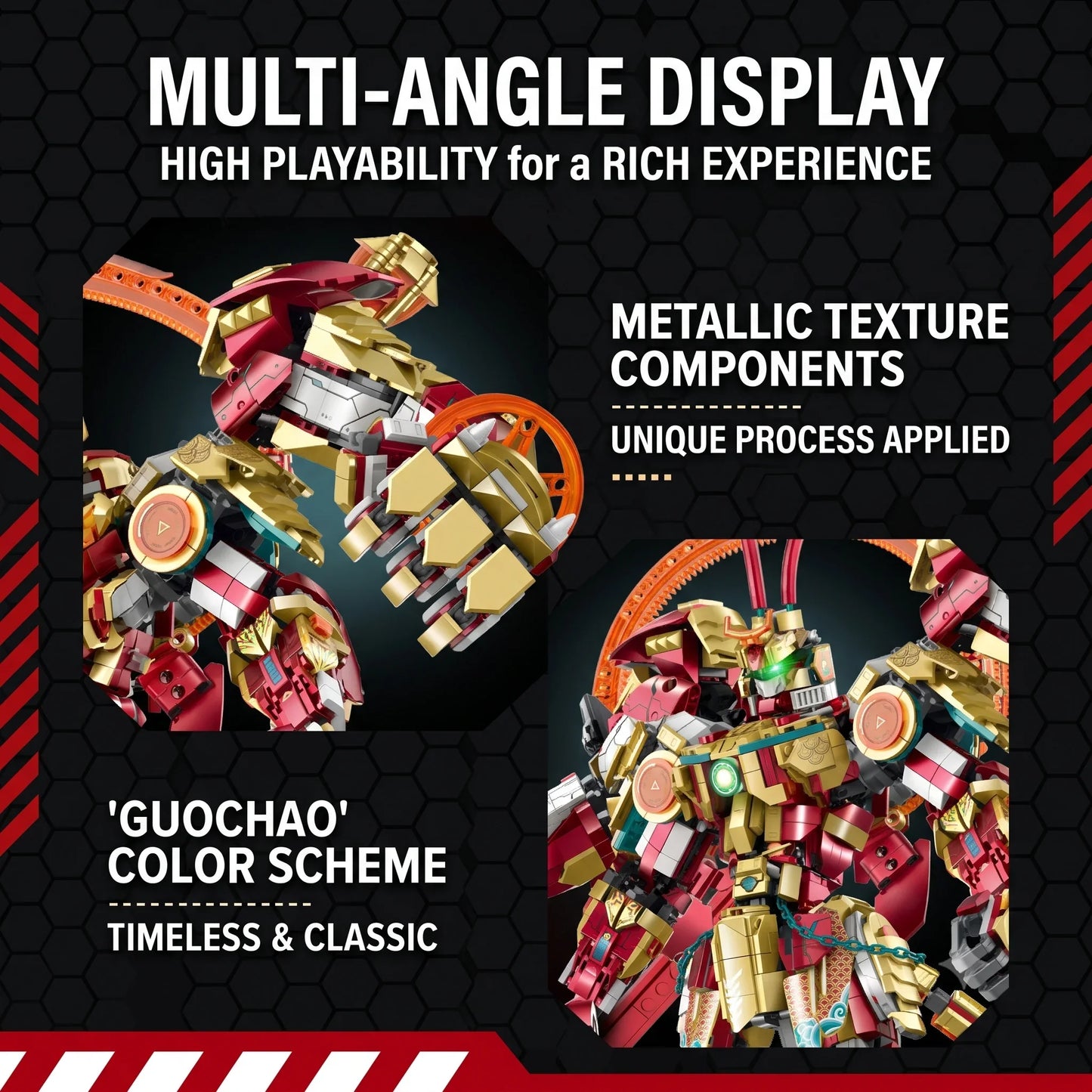 Cyberpunk Monkey King Mecha Building Set