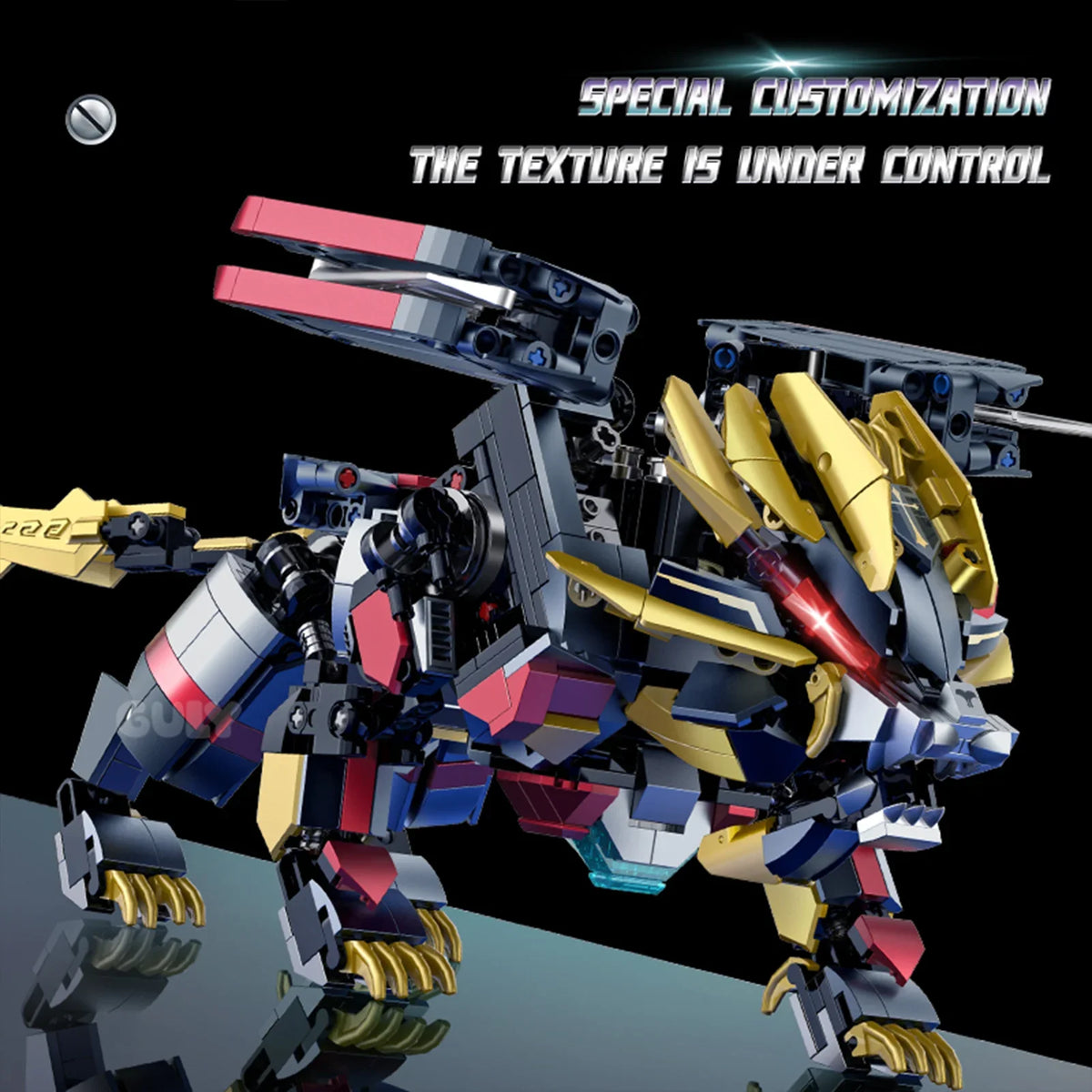 Beast-Combine Lion Mecha Building Set