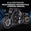 1:8 Blacked-Out Cruiser Motorcycle Building Kit