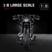 1:8 Blacked-Out Cruiser Motorcycle Building Kit