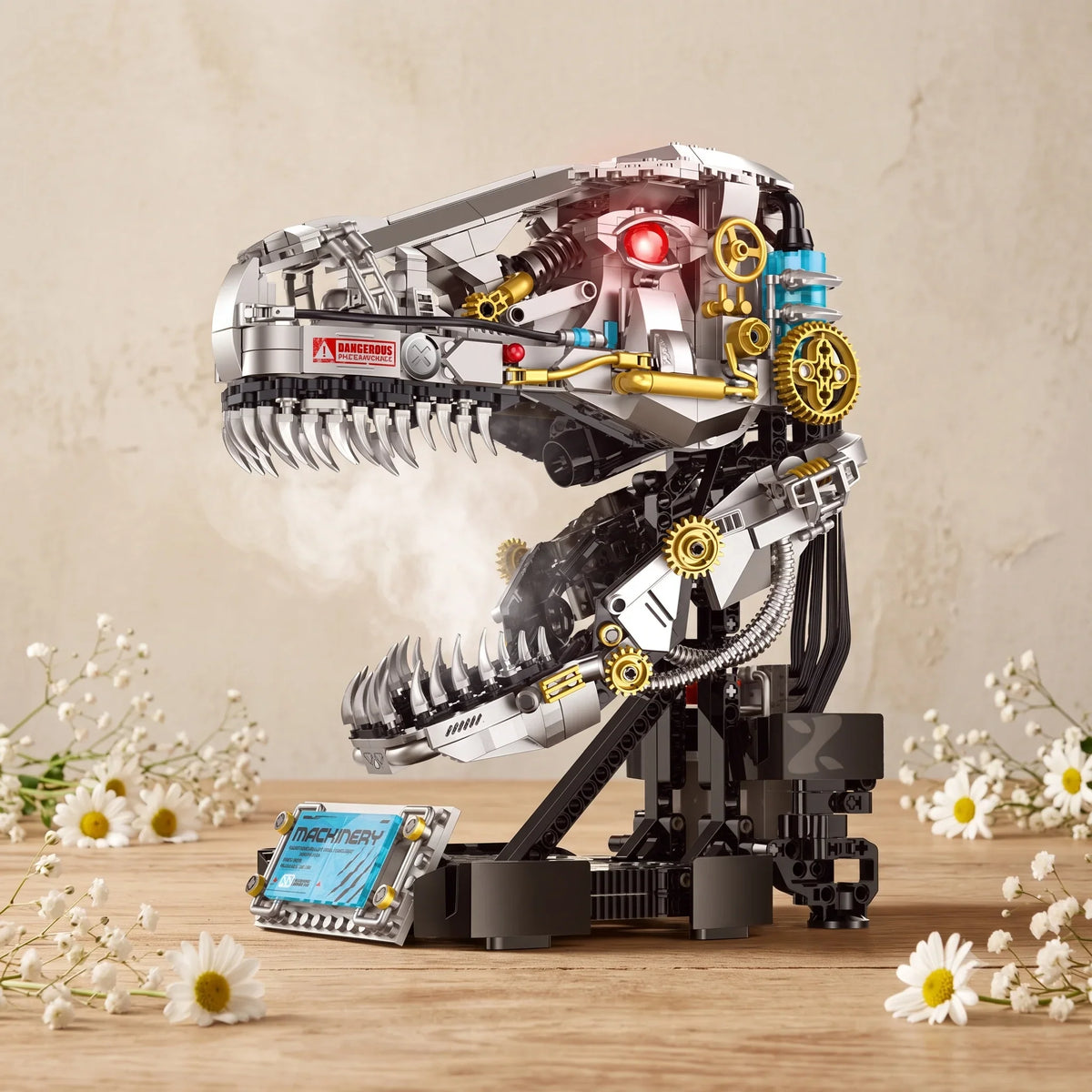 Motorized T-Rex Skull Building Kit