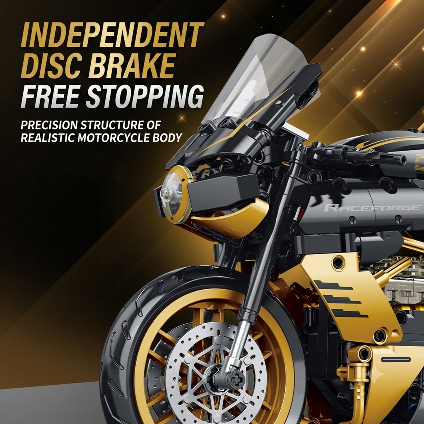 1:8 Cafe-Racer Motorcycle Building Kit