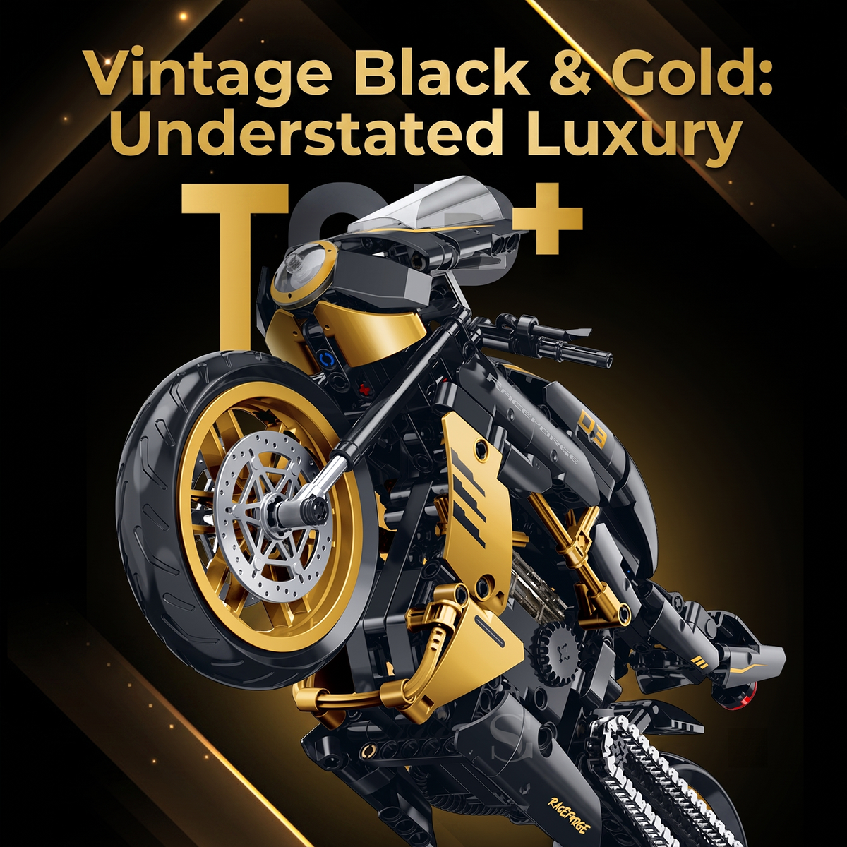 1:8 Cafe-Racer Motorcycle Building Kit